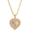 j'dore heart necklace in pink