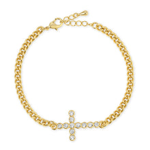 francesca cross bracelet in white