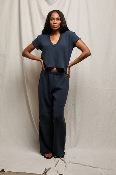 shane waffle pants in navy