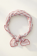 poe bandana in wine stripes