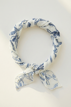 allan scarf in white fugi