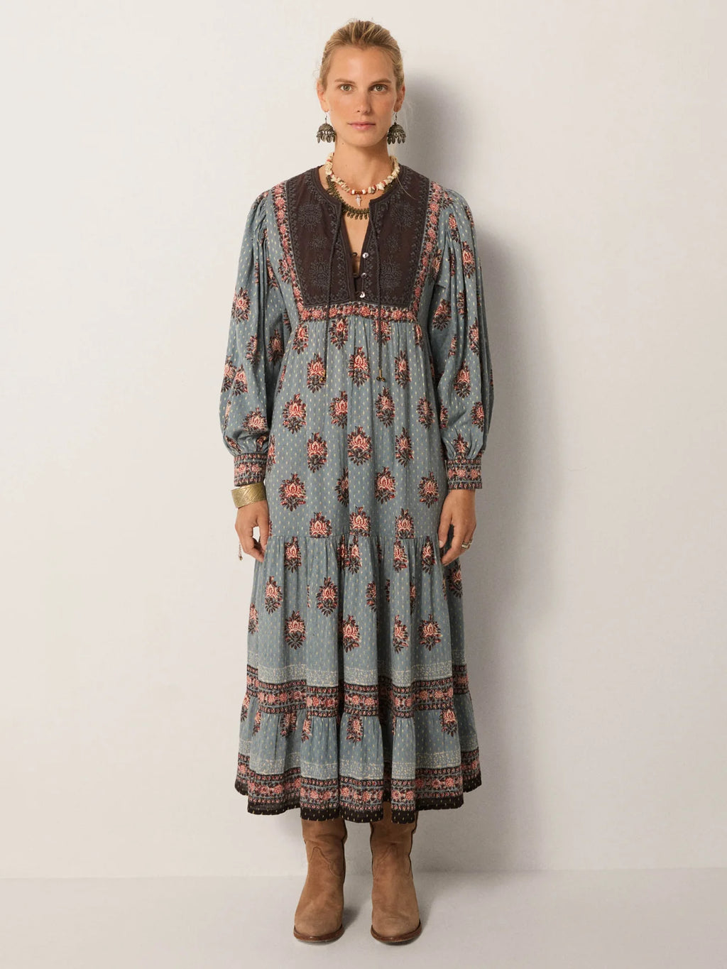 allegra dress in cerulean mist