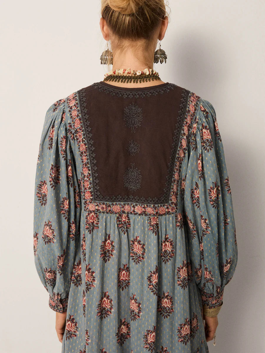 allegra dress in cerulean mist