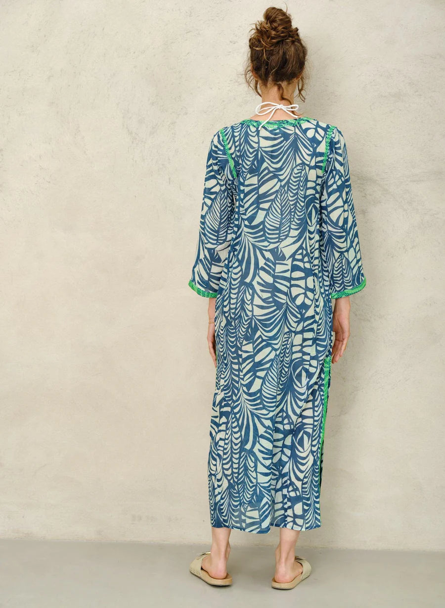 malia embroidered kaftan