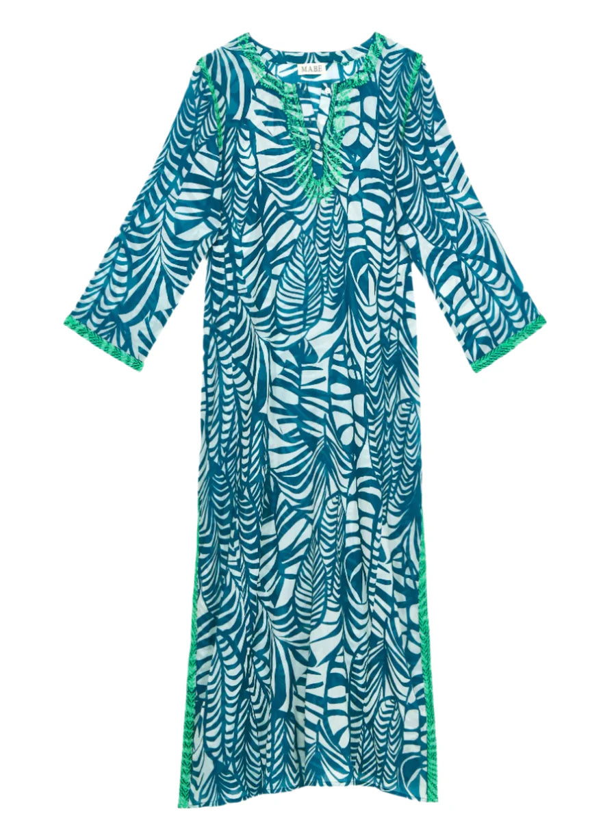 malia embroidered kaftan