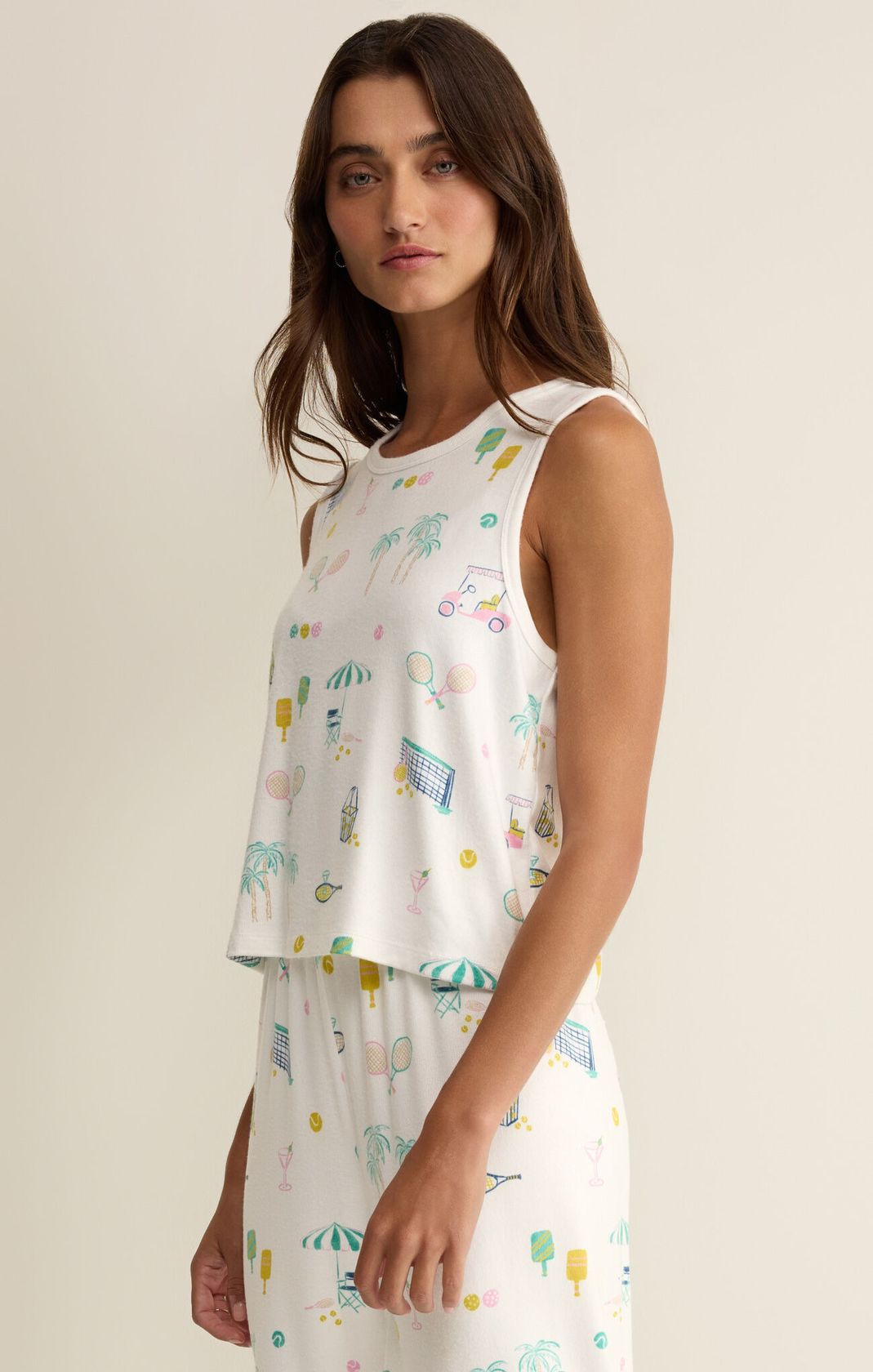 court sports pj tank