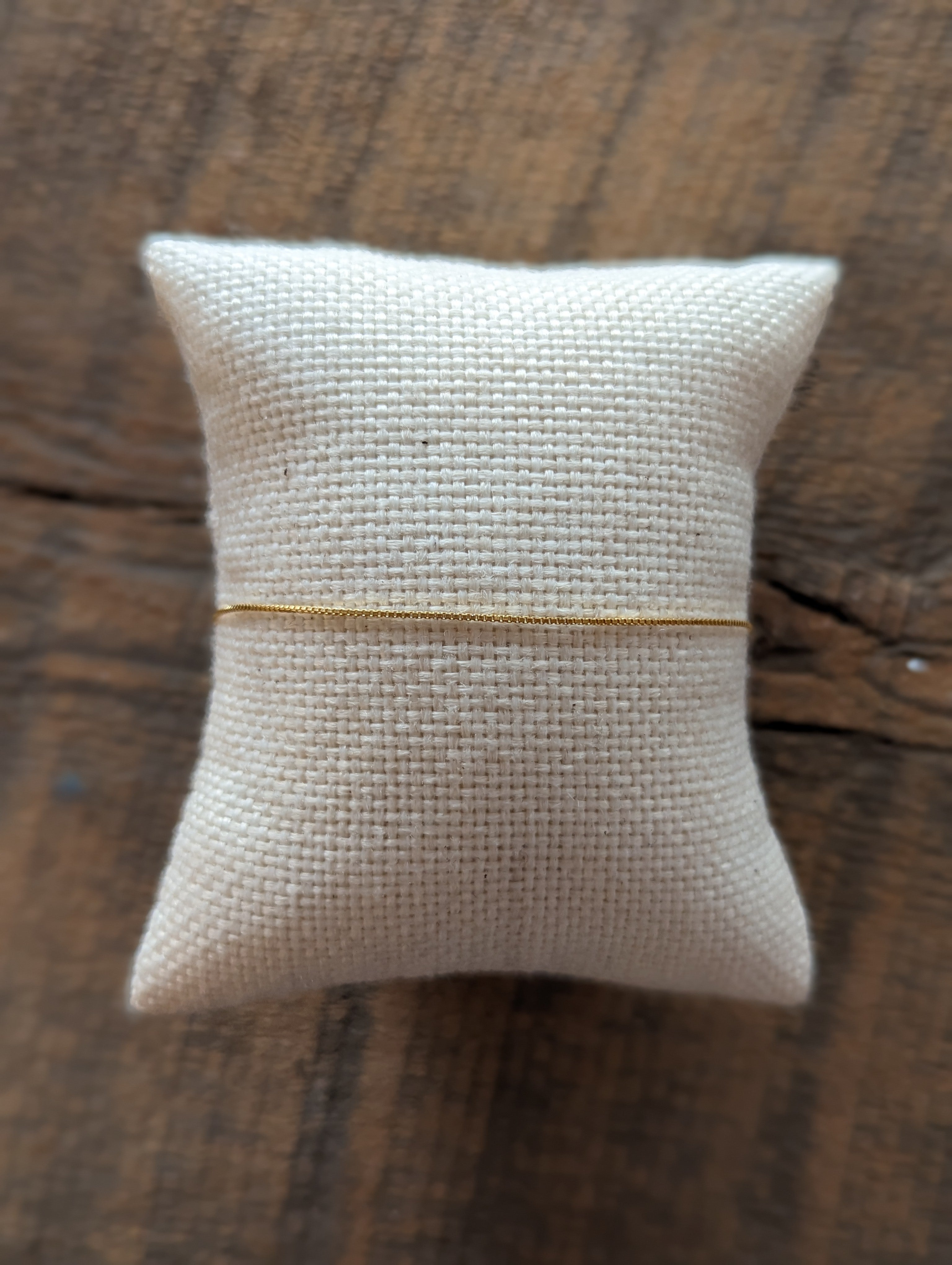 Simple Gold Vermeil Box Chain Bracelet