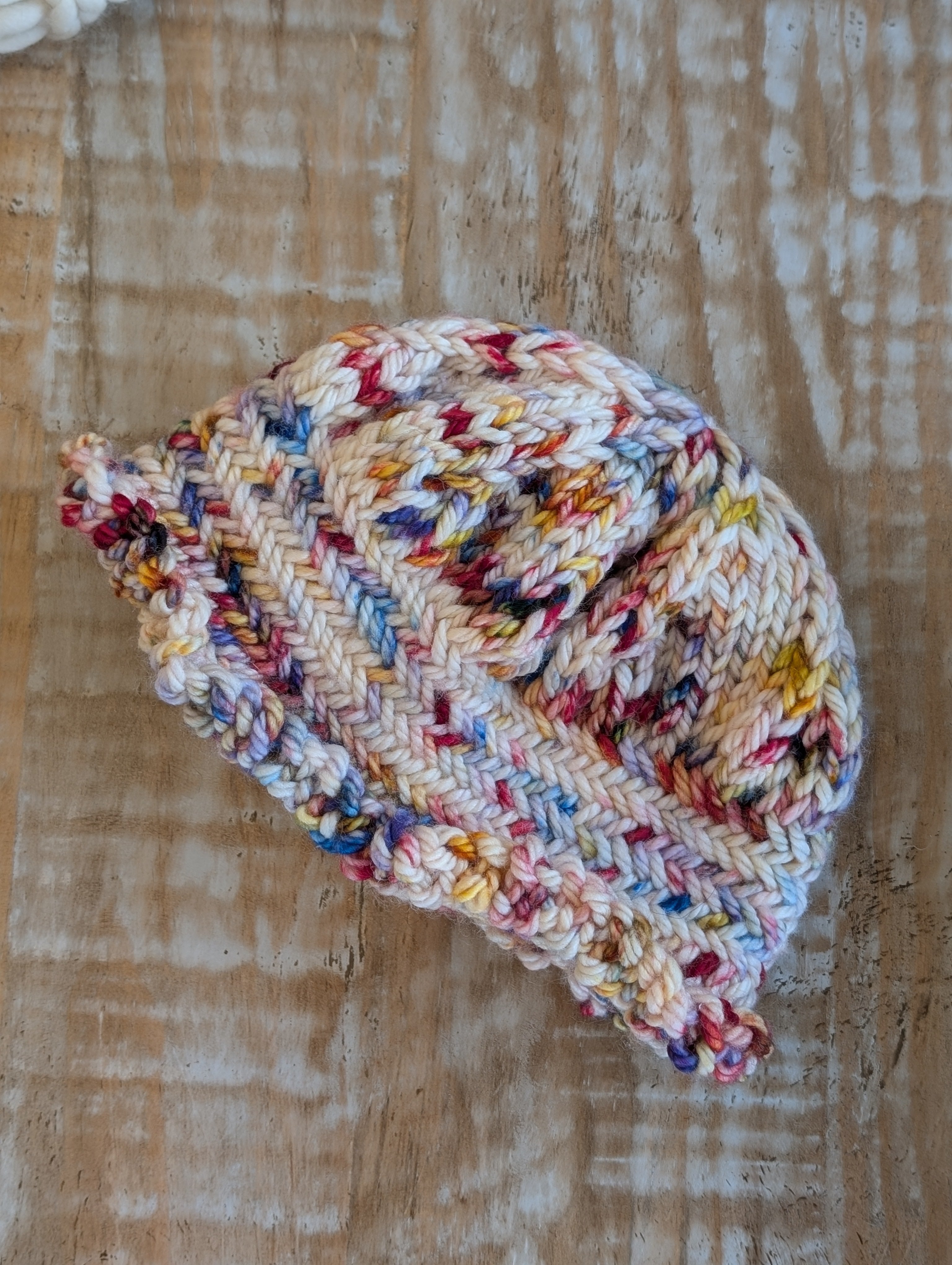 the amelia knit baby hat