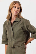 annora jacket in moss
