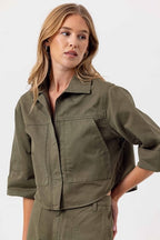 annora jacket in moss