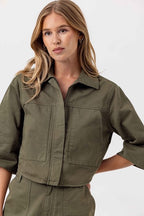 annora jacket in moss