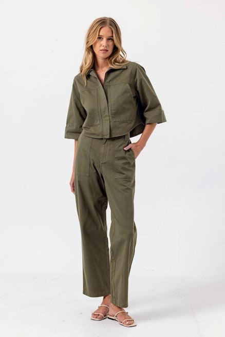 annora jacket in moss