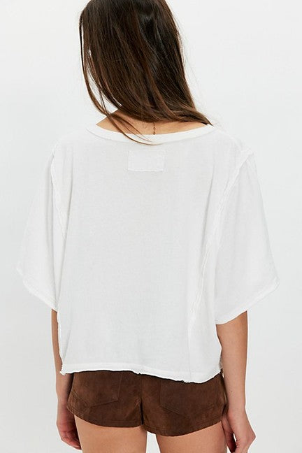 next level tee in clean ivory