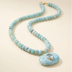 larimar + aquamarine necklace