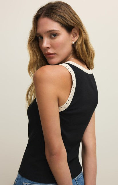 clarke rib tank in black