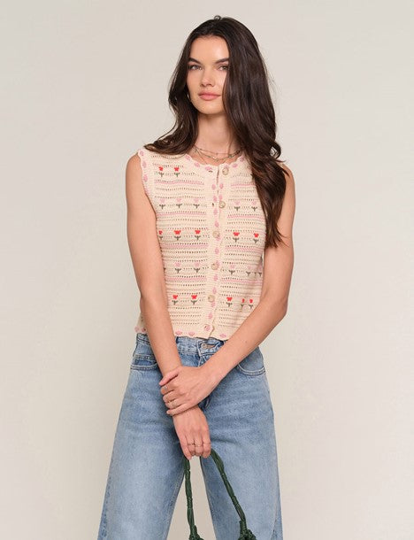 lucrezia vest in ecru