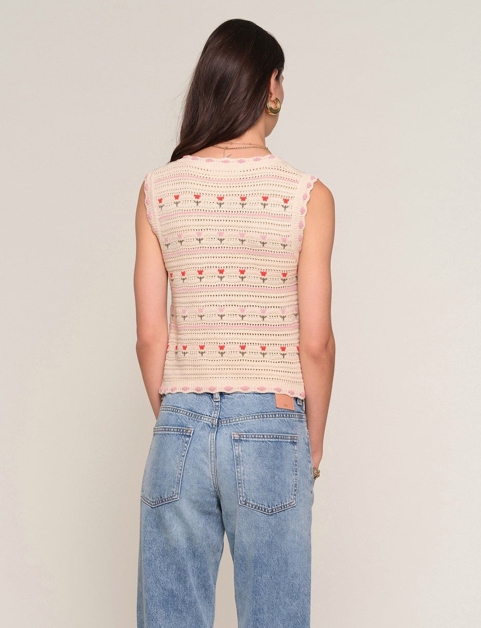 lucrezia vest in ecru