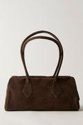 sierra suede shoulder bag in brown