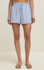 the perfect linen short in blue light