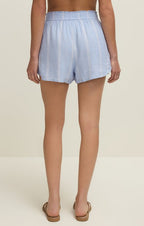 the perfect linen short in blue light