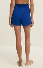 emory airy gauze short in nautical