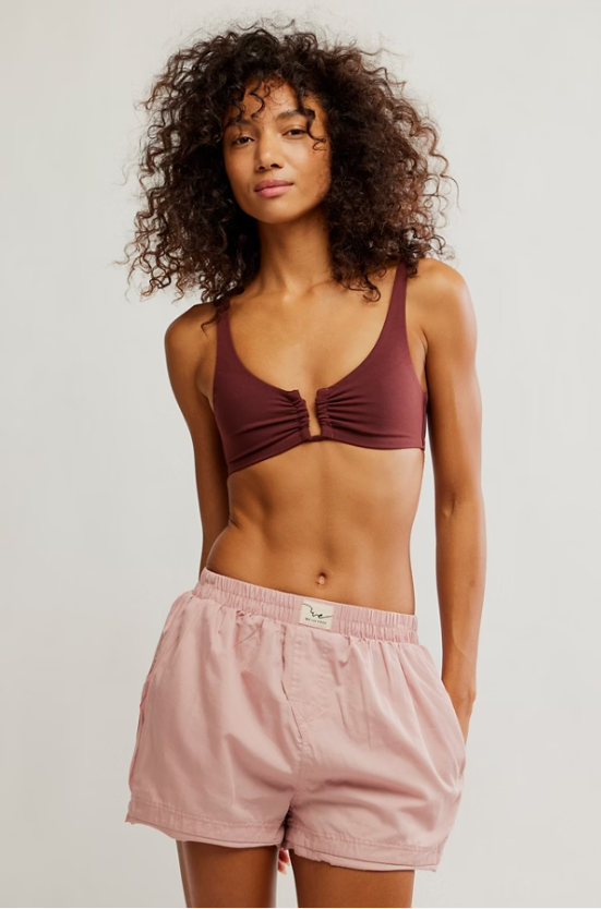 day to day solid boxer in dusty pink