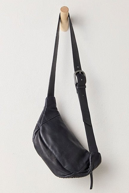 ana adorned sling in black