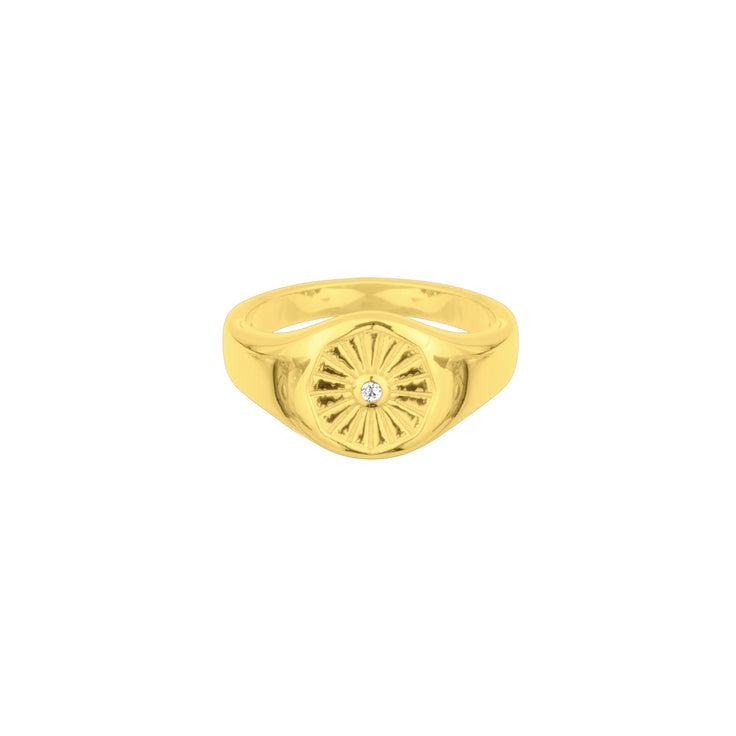 sunbeam signet ring