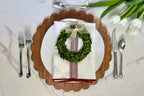 scalloped wooden board