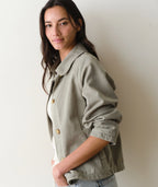 olivia cropped trench