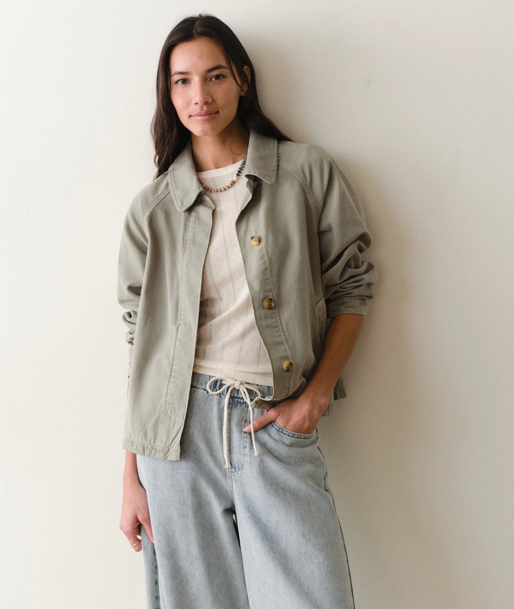 olivia cropped trench