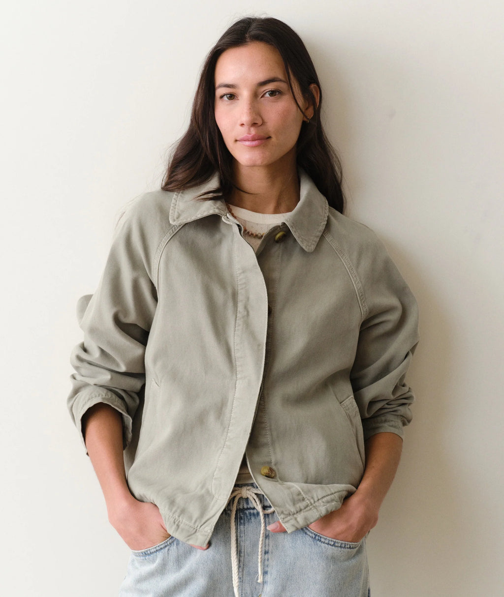olivia cropped trench