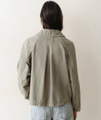 olivia cropped trench
