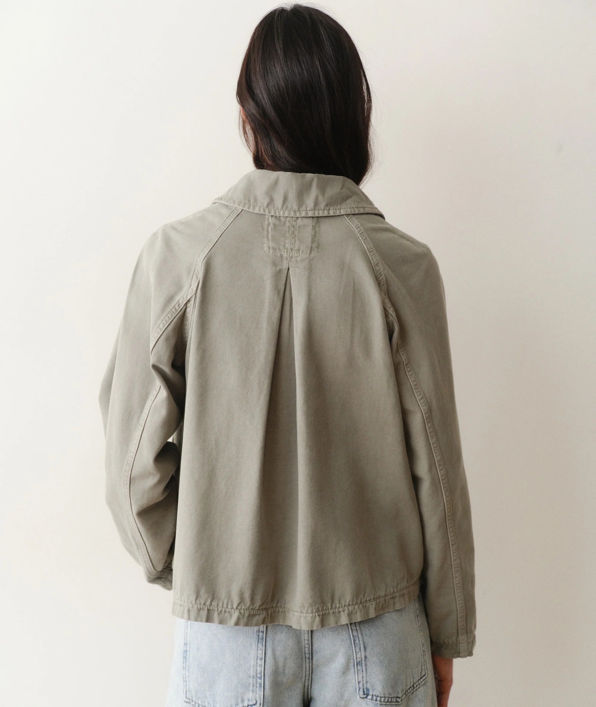 olivia cropped trench