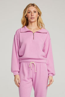  half zip pullover in ultra violet