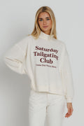 saturday tailgating mockneck