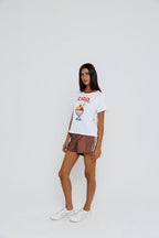 ciao bella ringer tee in red