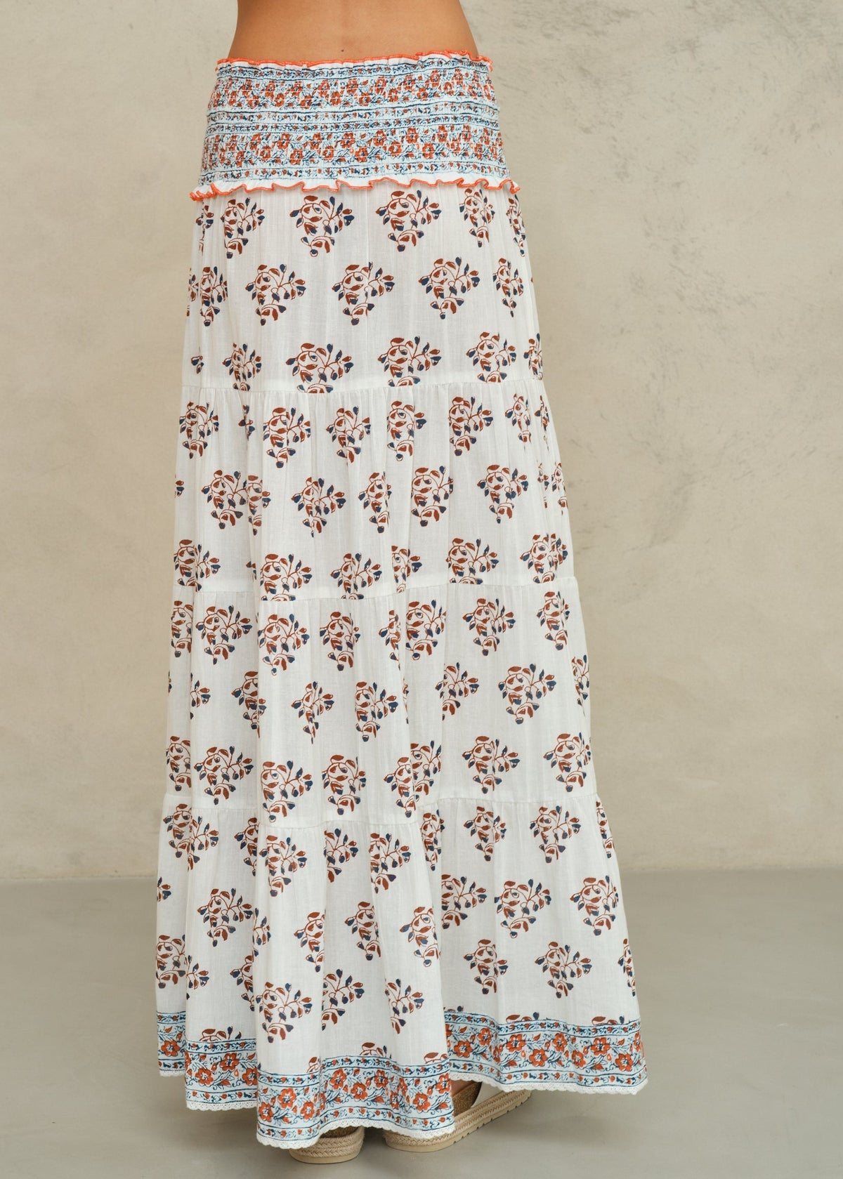 stella print maxi skirt