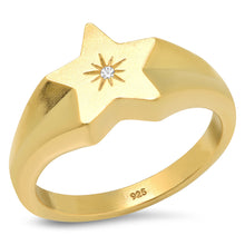  Star Signet Ring
