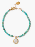 moonstone pendant bracelet in turquoise