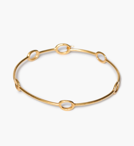 open link bangle - gold
