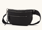 charles crossbody large in black + gunmetal