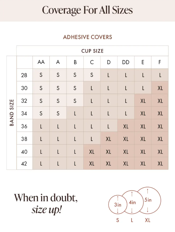 adhesive nipple covers - honey