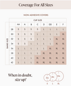 non adhesive nipple covers - creme