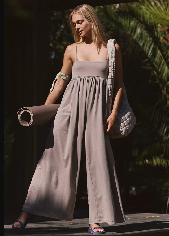 hot shot strappy onesie in hickory