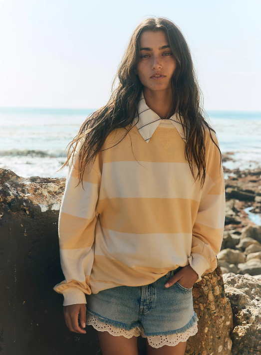 classic stripe crew