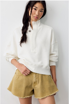 timeless pullover in ivory