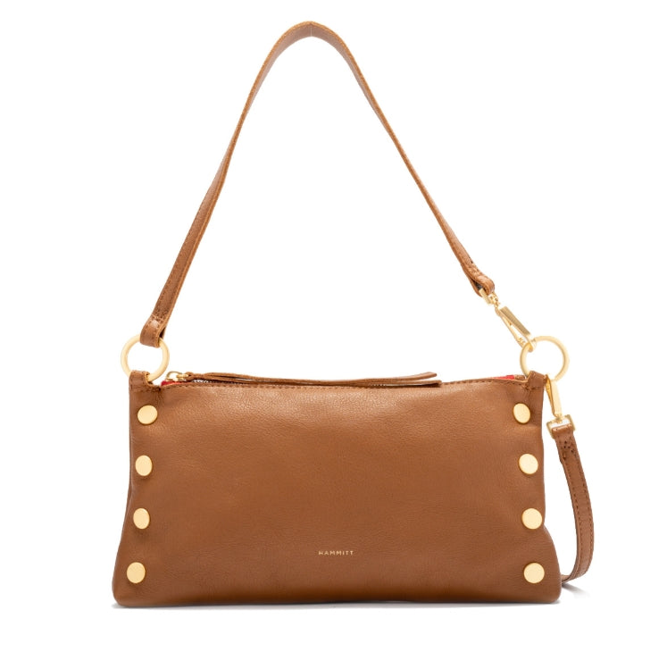 small kyle in mahogany pebble + brushed gold