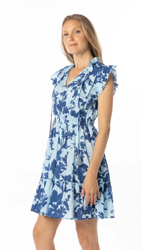 anais dress in blue harbor