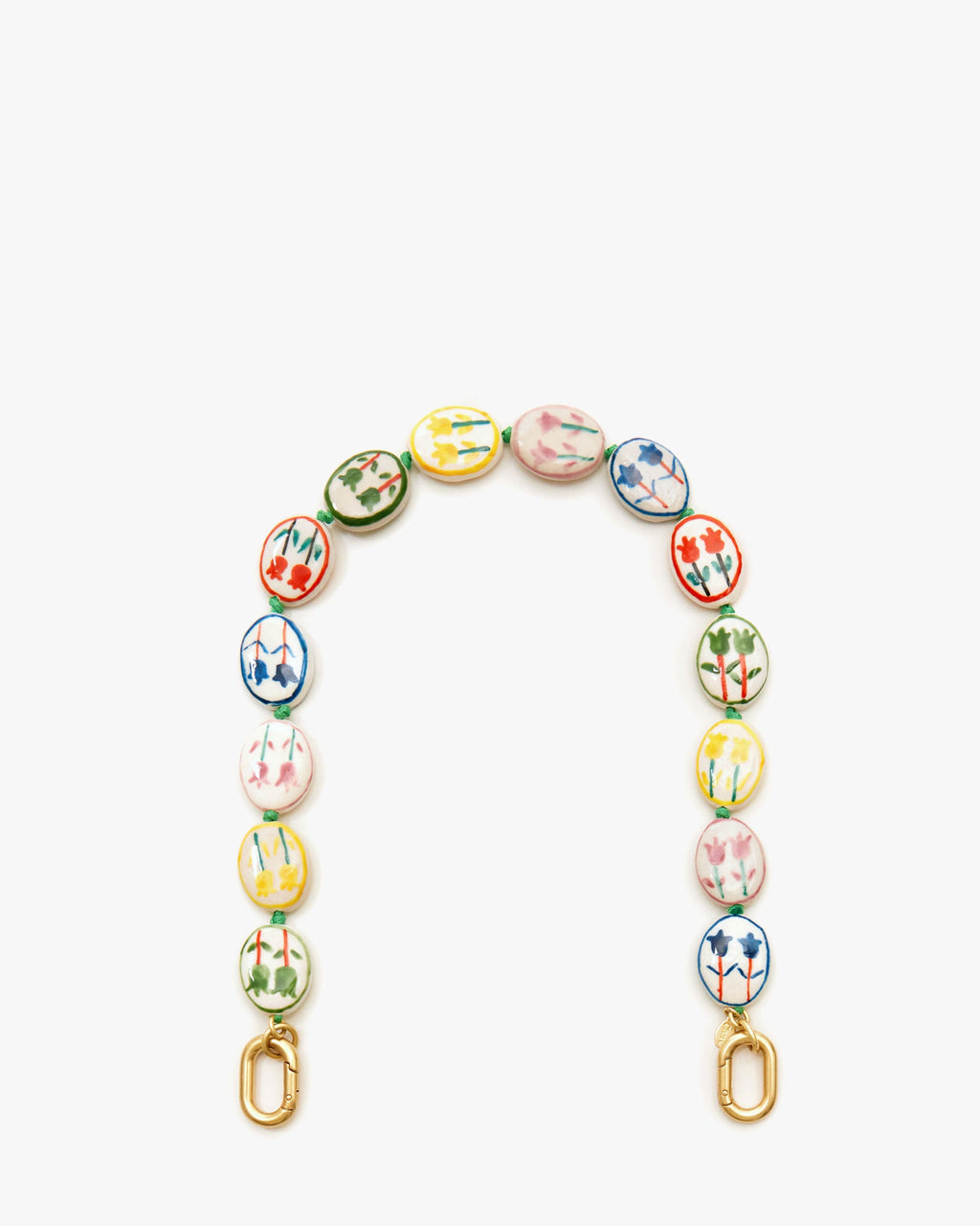 shortie strap in porcelain flower